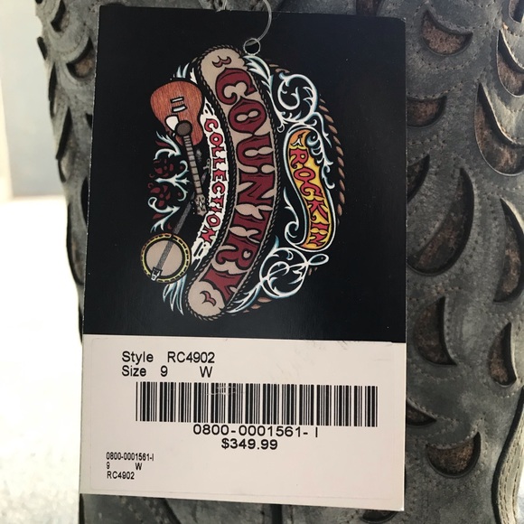 BRAND NEW size 9W, blue-grey women’s cowboy boots! - Picture 3 of 5